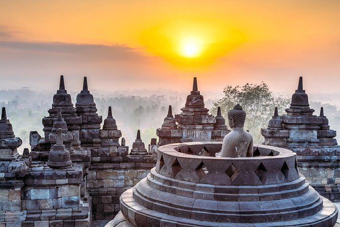 Borobudur Sunrise on Hill with Dieng Plateau Tour from Yogyakarta - Borobudur before the day fully starts
